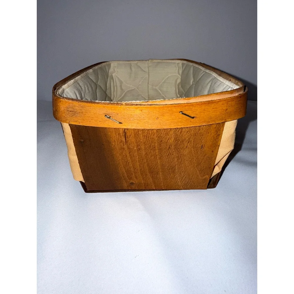 Vintage Wooden Mushroom Bread Basket Bless This Bread Hand Painted‎ Cottagecore